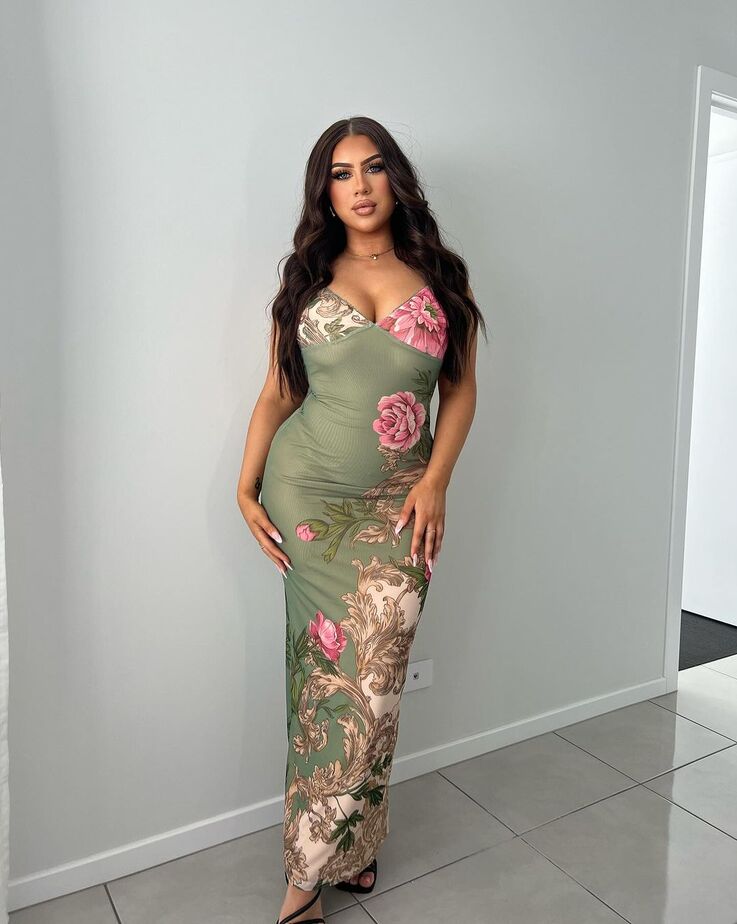 Ariana Olive Maxi Dress